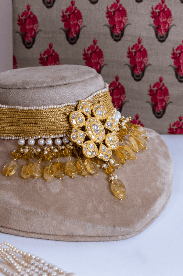 Handmade Gold Braid Dori Choker